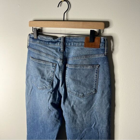 J Crew Classic Straight Raw Hem Blue Jeans size 27 - Picture 10 of 12